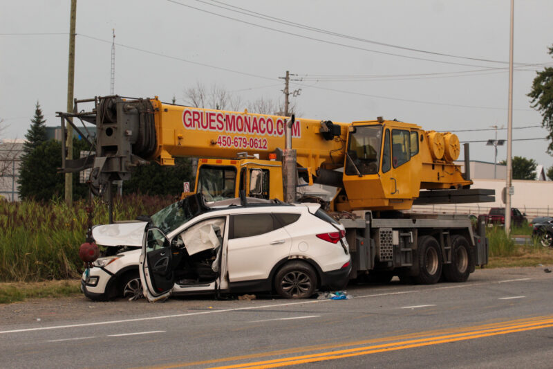 Un homme âgé de la soixantaine a perdu la vie dans une collision sur le Grand Rang à La Présentation à l’intersection de l’autoroute 20 Est, le 15 août, vers 17 h 45. Photothèque | Le Courrier ©