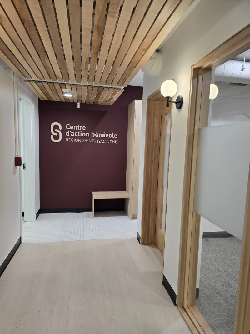 Le nouveau nom Centre d’action bénévole Région Saint-Hyacinthe sera déployé progressivement. Photo gracieuseté