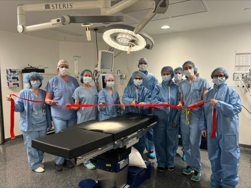 Une nouvelle salle pour les césariennes d’urgence a récemment été inaugurée à l’hôpital Honoré-Mercier. Photo gracieuseté