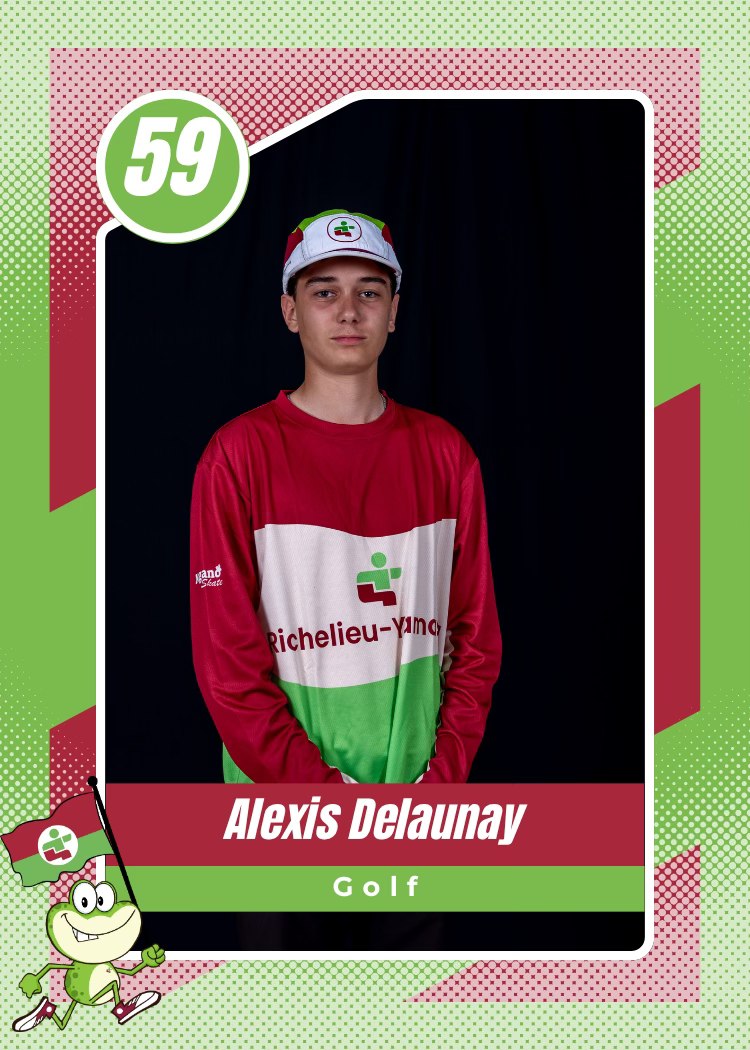 Le golfeur Alexis Delaunay, de Saint-Pie, est passé bien près d’un podium. Il a terminé au 4e rang. Photo gracieuseté