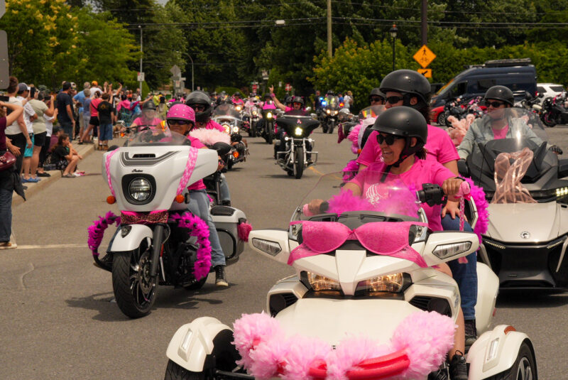 Près de 900 motocyclistes étaient de passage à Saint-Hyacinthe, le 5 juillet, dans le cadre de la Ride de filles. Photothèque | Le Courrier ©